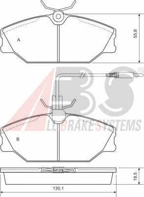 ABS P 68 014 Brake Pad Set, disc brake P68014