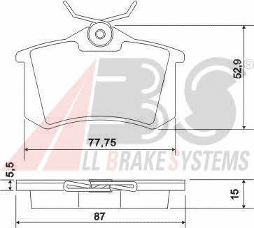 ABS P 85 017 Brake Pad Set, disc brake P85017