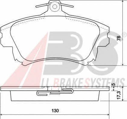 ABS P 86 017 Brake Pad Set, disc brake P86017