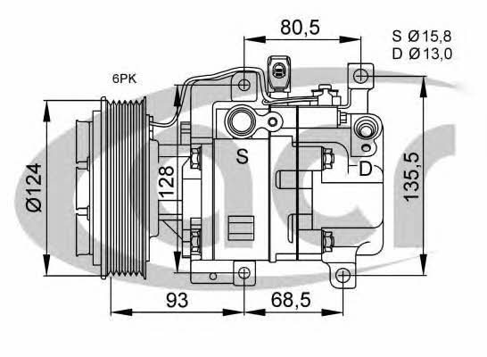 ACR 134630 Compressor, air conditioning 134630