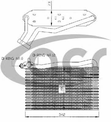 ACR 310022 Air conditioner evaporator 310022