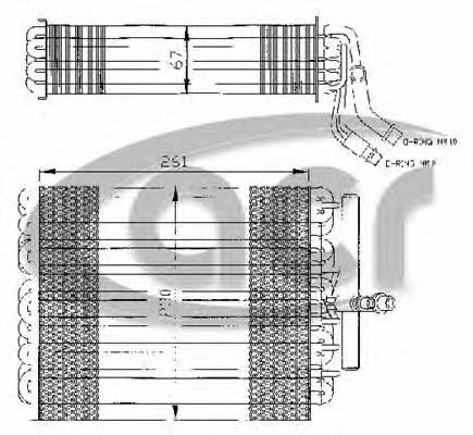 ACR 310037 Air conditioner evaporator 310037