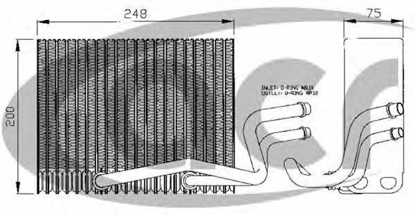 ACR 310154 Air conditioner evaporator 310154