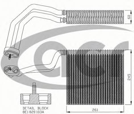 ACR 310169 Air conditioner evaporator 310169