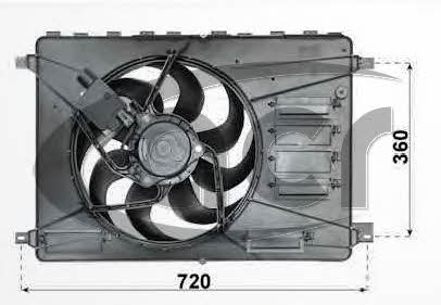 ACR 330313 Hub, engine cooling fan wheel 330313