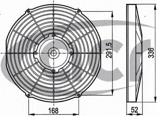 ACR 166027 Hub, engine cooling fan wheel 166027