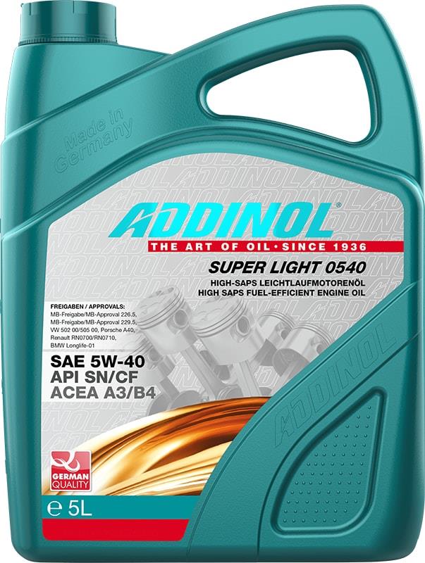 Addinol 4014766241313 Engine oil Addinol Super Light 0540 5W-40, 5L 4014766241313