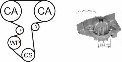 TIMING BELT KIT WITH WATER PUMP Airtex WPK-156402