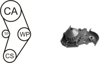  WPK-157801 TIMING BELT KIT WITH WATER PUMP WPK157801