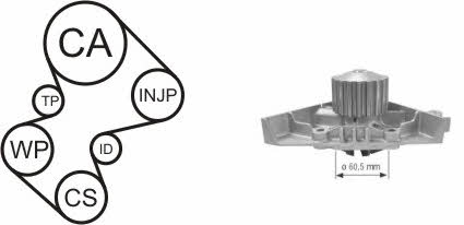 TIMING BELT KIT WITH WATER PUMP Airtex WPK-169101