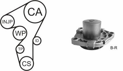 TIMING BELT KIT WITH WATER PUMP Airtex WPK-1702R02
