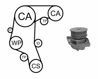 TIMING BELT KIT WITH WATER PUMP Airtex WPK-199002