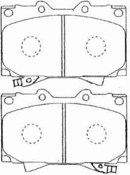 Aisin A1N144 Brake Pad Set, disc brake A1N144