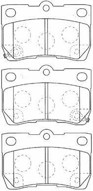 Aisin A2N118 Brake Pad Set, disc brake A2N118