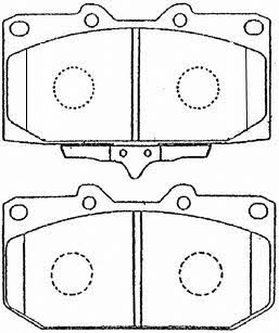 Aisin B1N002 Brake Pad Set, disc brake B1N002