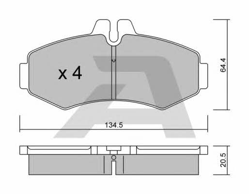 Aisin BPMB-1011 Brake Pad Set, disc brake BPMB1011