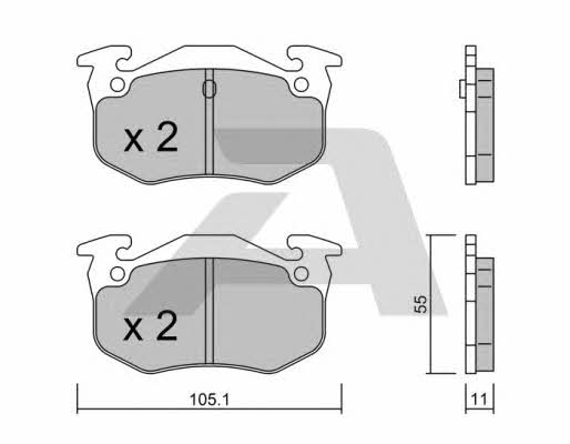 Aisin BPCI-2001 Brake Pad Set, disc brake BPCI2001