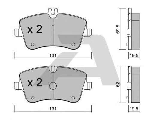 Aisin BPMB-1007 Brake Pad Set, disc brake BPMB1007