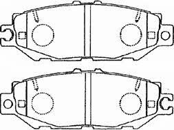 Aisin A2N058 Brake Pad Set, disc brake A2N058