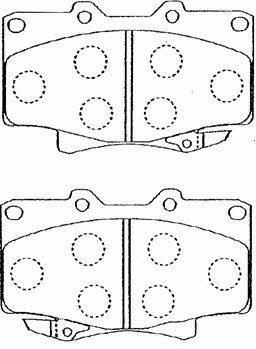 Aisin A1N023 Brake Pad Set, disc brake A1N023
