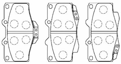 Aisin A1N029 Brake Pad Set, disc brake A1N029