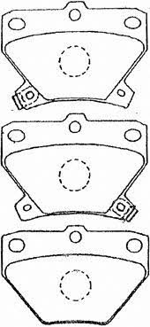 Aisin A2N007 Brake Pad Set, disc brake A2N007