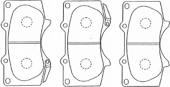 Aisin A1N011 Brake Pad Set, disc brake A1N011