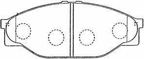 Aisin A1N049 Brake Pad Set, disc brake A1N049