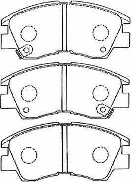 Aisin D1N033 Brake Pad Set, disc brake D1N033