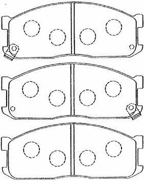 Aisin E1N009 Brake Pad Set, disc brake E1N009