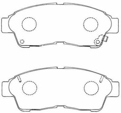 Aisin ASN-154 Brake Pad Set, disc brake ASN154