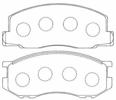 Aisin ASN-136 Brake Pad Set, disc brake ASN136