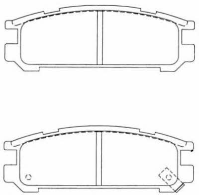 Aisin ASN-2024 Brake Pad Set, disc brake ASN2024