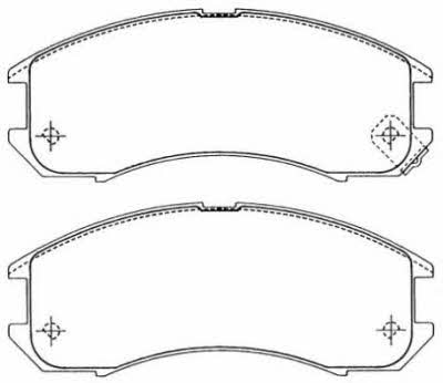 Aisin ASN-190 Brake Pad Set, disc brake ASN190