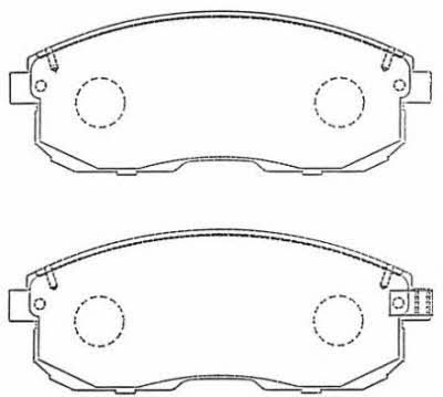 Aisin ASN-257 Brake Pad Set, disc brake ASN257