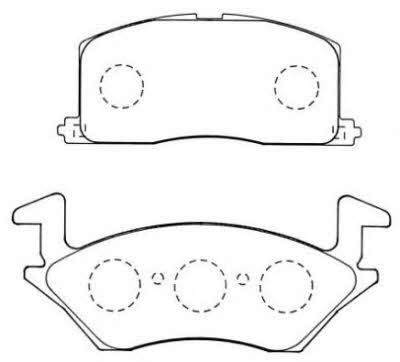 Aisin ASN-272 Brake Pad Set, disc brake ASN272