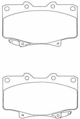 Aisin ASN-202 Brake Pad Set, disc brake ASN202