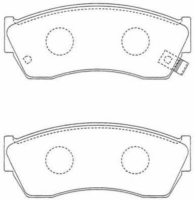 Aisin ASN-238 Brake Pad Set, disc brake ASN238