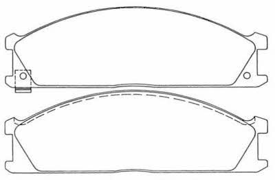 Aisin ASN-167 Brake Pad Set, disc brake ASN167