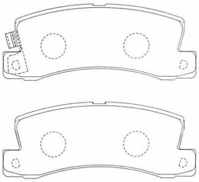 Aisin ASN-207F Brake Pad Set, disc brake ASN207F