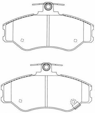 Aisin ASN-2025 Brake Pad Set, disc brake ASN2025