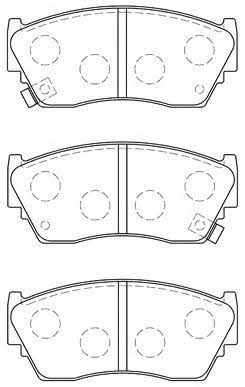 Aisin B1N017 Brake Pad Set, disc brake B1N017