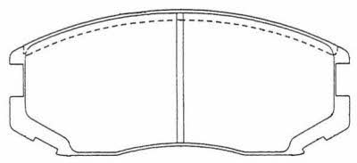 Aisin ASN-121 Brake Pad Set, disc brake ASN121