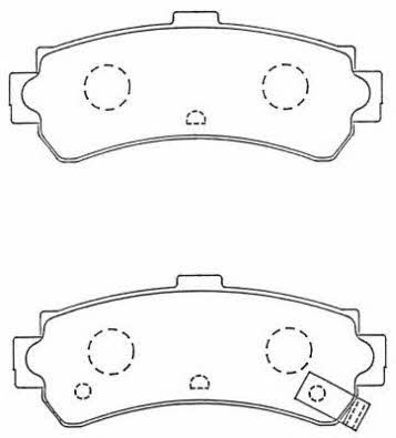 Aisin ASN-256 Brake Pad Set, disc brake ASN256