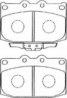 Aisin E1N019 Brake Pad Set, disc brake E1N019