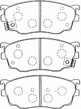 Aisin E1N042 Brake Pad Set, disc brake E1N042