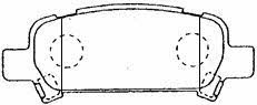 Aisin F2N015 Brake Pad Set, disc brake F2N015