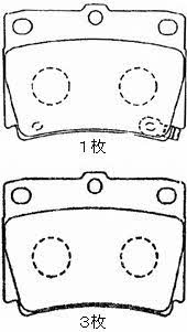 Aisin D2N022 Brake Pad Set, disc brake D2N022