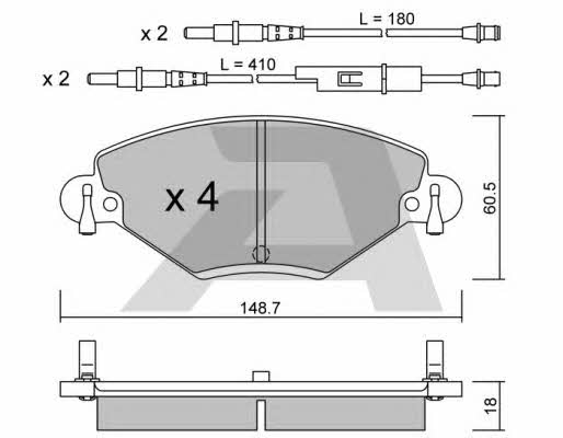 Aisin BPCI-1007 Brake Pad Set, disc brake BPCI1007