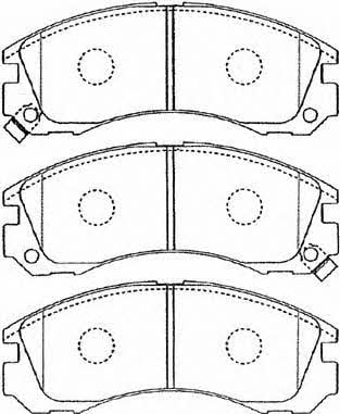 Aisin D1N034 Brake Pad Set, disc brake D1N034